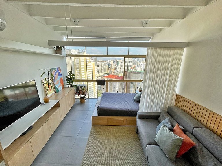 Studio design com vista no Copan -