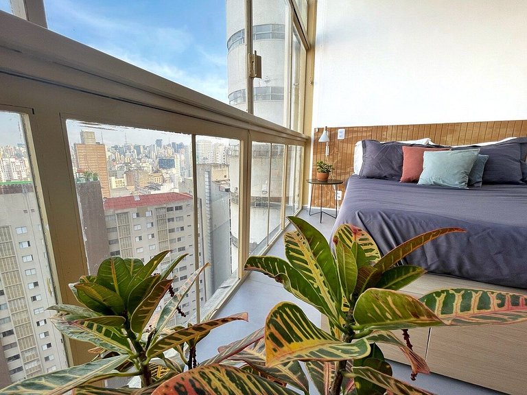 Studio design com vista no Copan -
