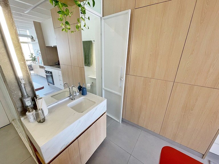 Studio design com vista no Copan -