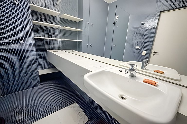 Espaçoso 2 dormitórios, estilo industrial no Copan