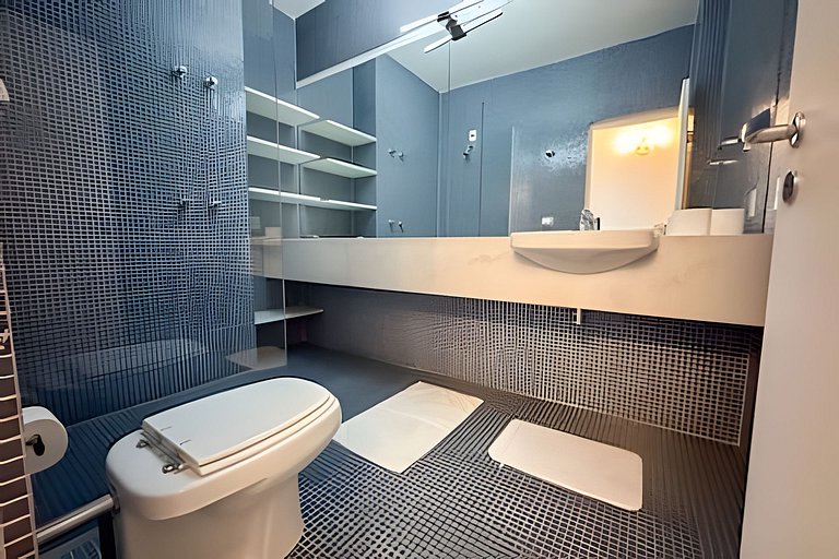 Espaçoso 2 dormitórios, estilo industrial no Copan