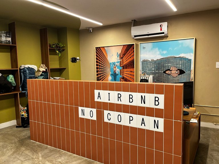 Copan nas alturas. Último andar. Ícone modernista