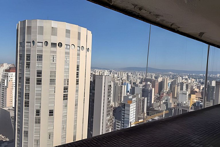 Por do sol no 25º andar do Copan