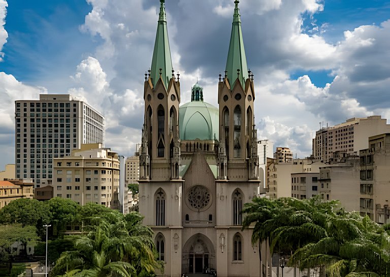 Por do sol no 25º andar do Copan