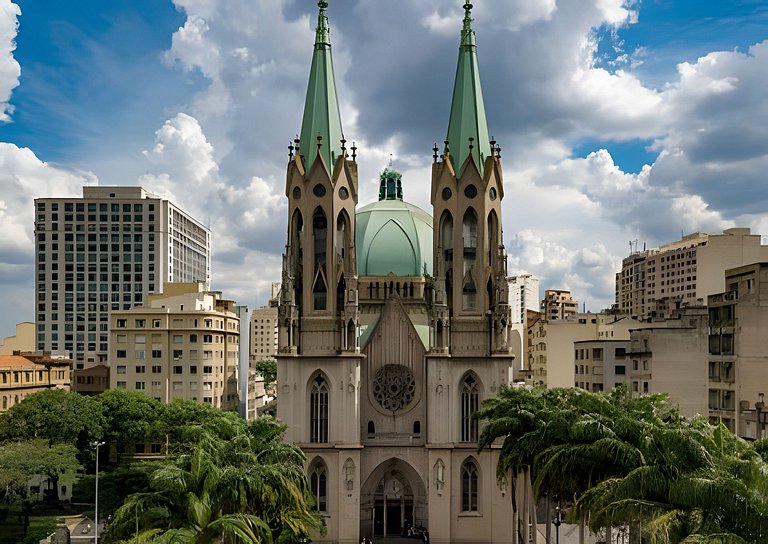 30° andar com vista pro vale e telão